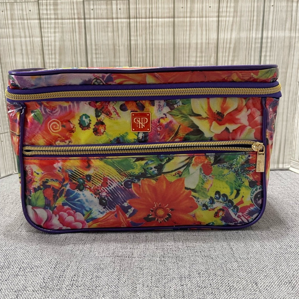 PurseN Floral soft sided Train Case